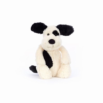 Jellycat Bashful Black & Cream Dog USA | 04351XUHN